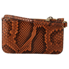 Luxour, Dolce & Gabbana Elegant Python Patterned Leather Wristlet, 