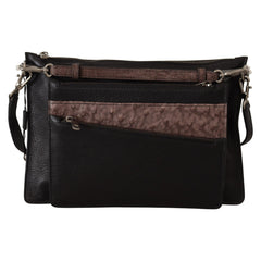 Luxour, Dolce & Gabbana Elegant Black Leather Sling Shoulder Bag, 