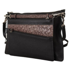 Luxour, Dolce & Gabbana Elegant Black Leather Sling Shoulder Bag, 