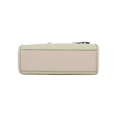 Luxour, Michael Kors Mirella Small Powder Blush Canvas Shopper Crossbody Handbag Purse, 