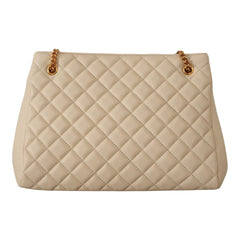 Luxour, Versace Elegant Quilted Nappa Leather Tote, 