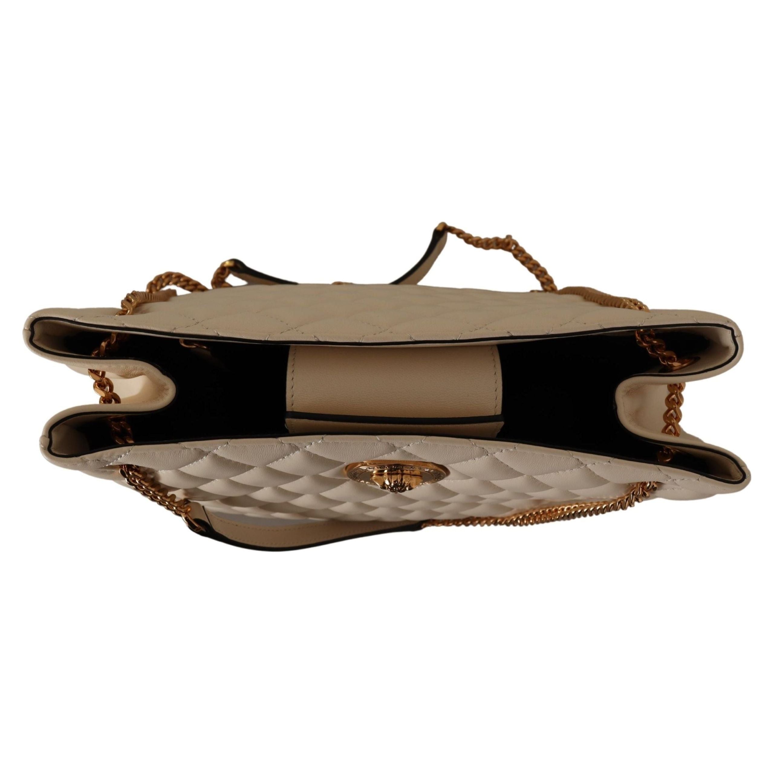 Luxour, Versace Elegant Quilted Nappa Leather Tote, 