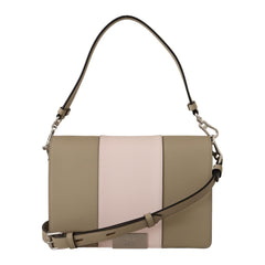 Luxour, Karl Lagerfeld Chic Sage Shoulder Bag with Dual Straps, 