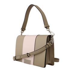 Luxour, Karl Lagerfeld Chic Sage Shoulder Bag with Dual Straps, 