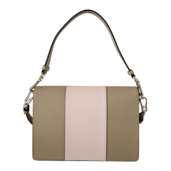 Luxour, Karl Lagerfeld Chic Sage Shoulder Bag with Dual Straps, 