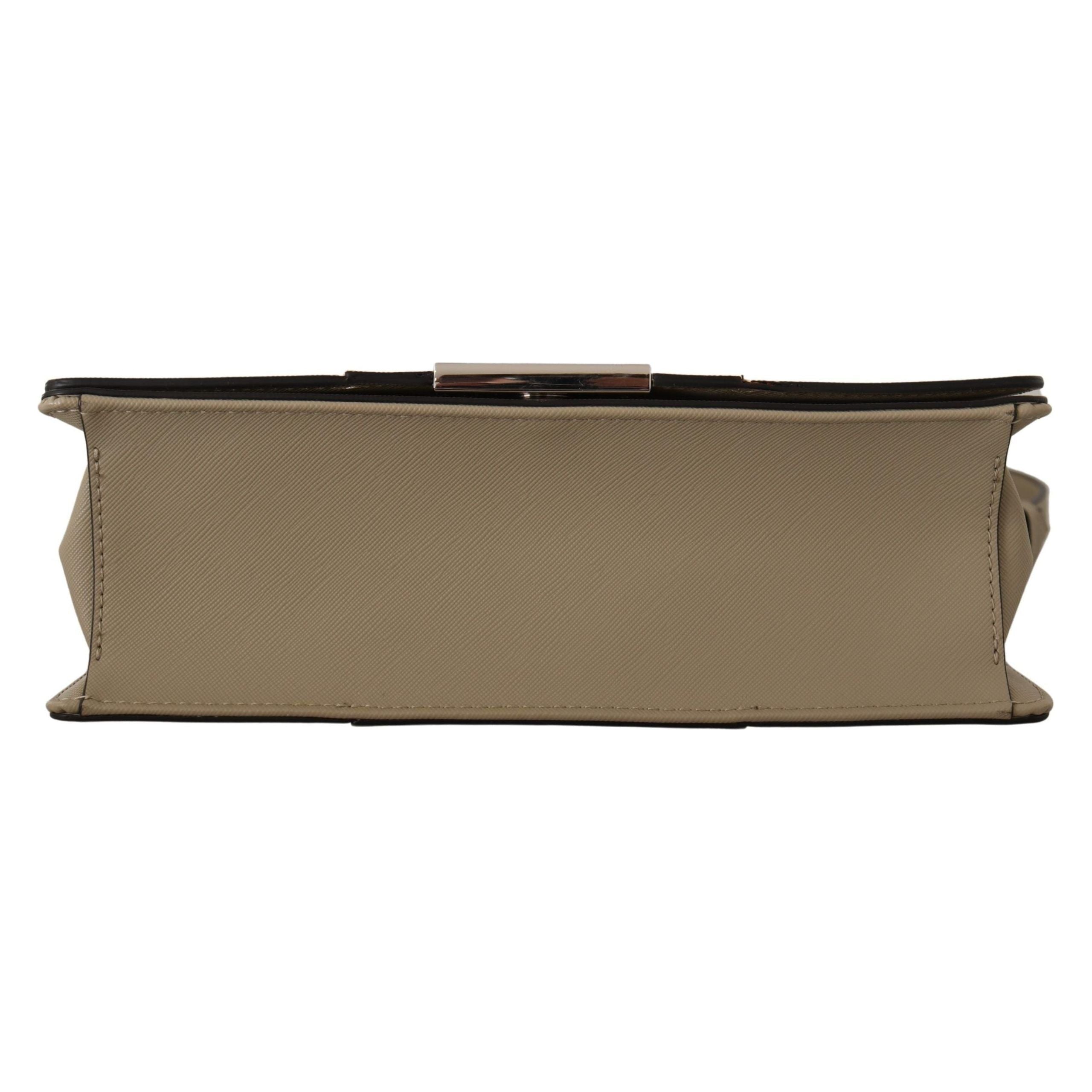 Luxour, Karl Lagerfeld Chic Sage Shoulder Bag with Dual Straps, 