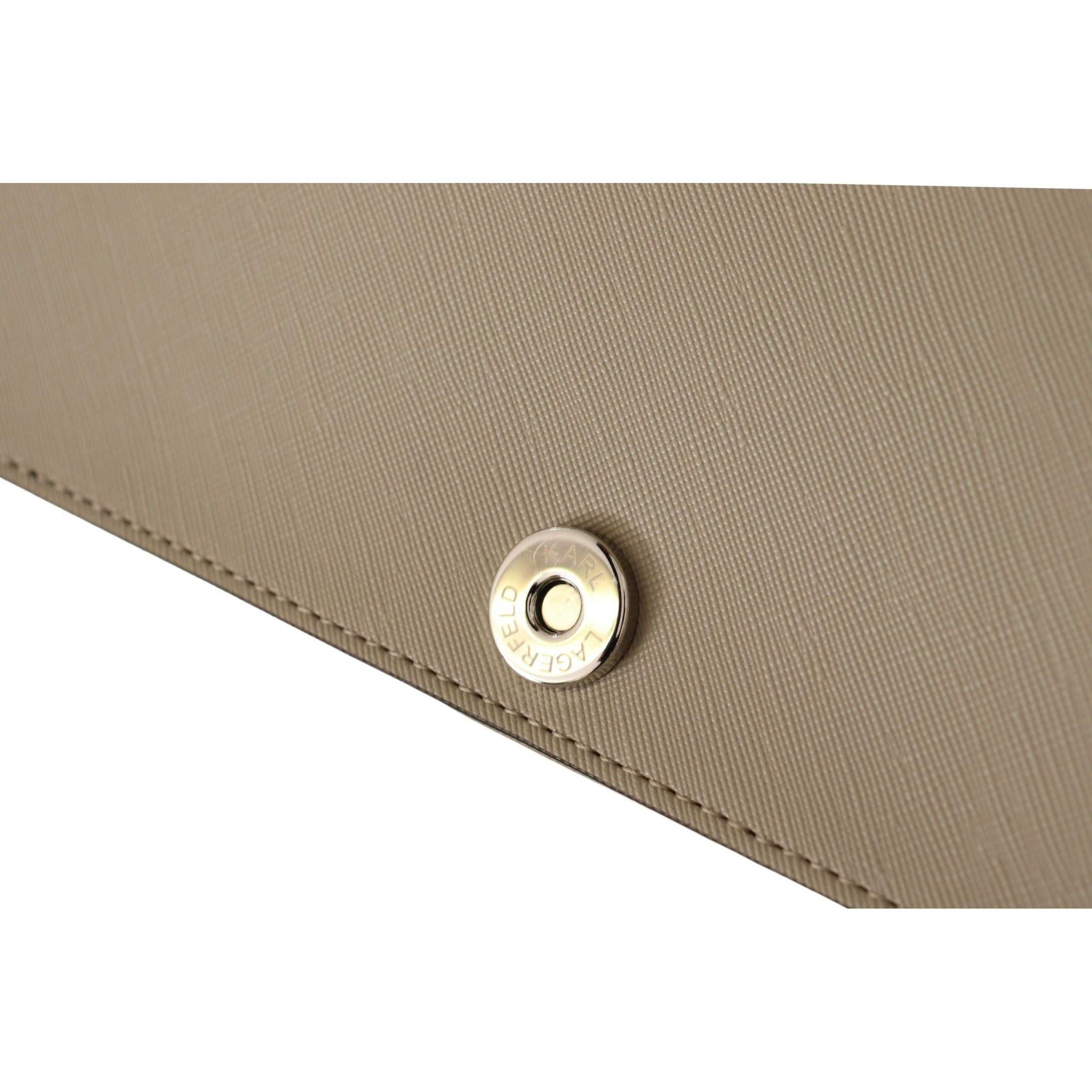 Luxour, Karl Lagerfeld Chic Sage Shoulder Bag with Dual Straps, 