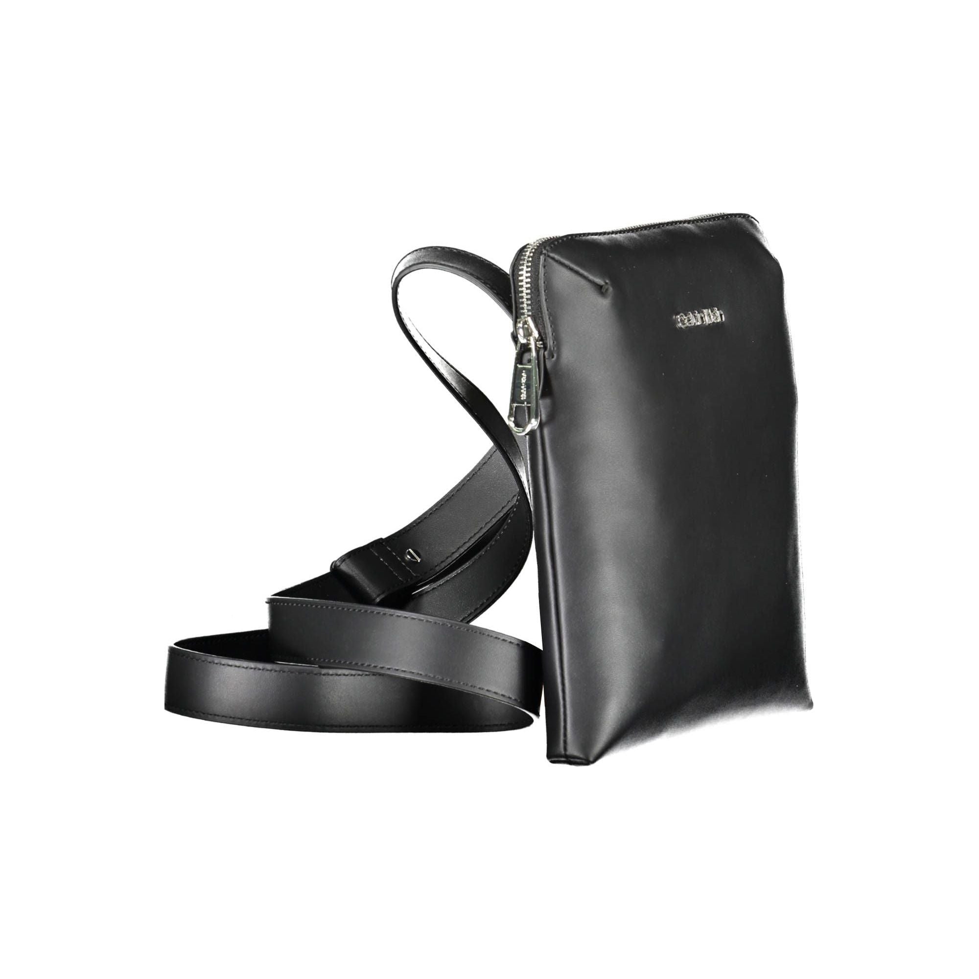 Luxour, Calvin Klein Black Polyester Men Shoulder Bag, 
