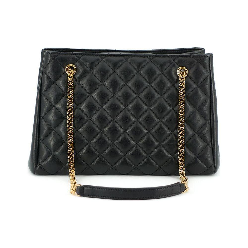 Luxour, Versace Elegant Quilted Nappa Leather Tote Bag, 