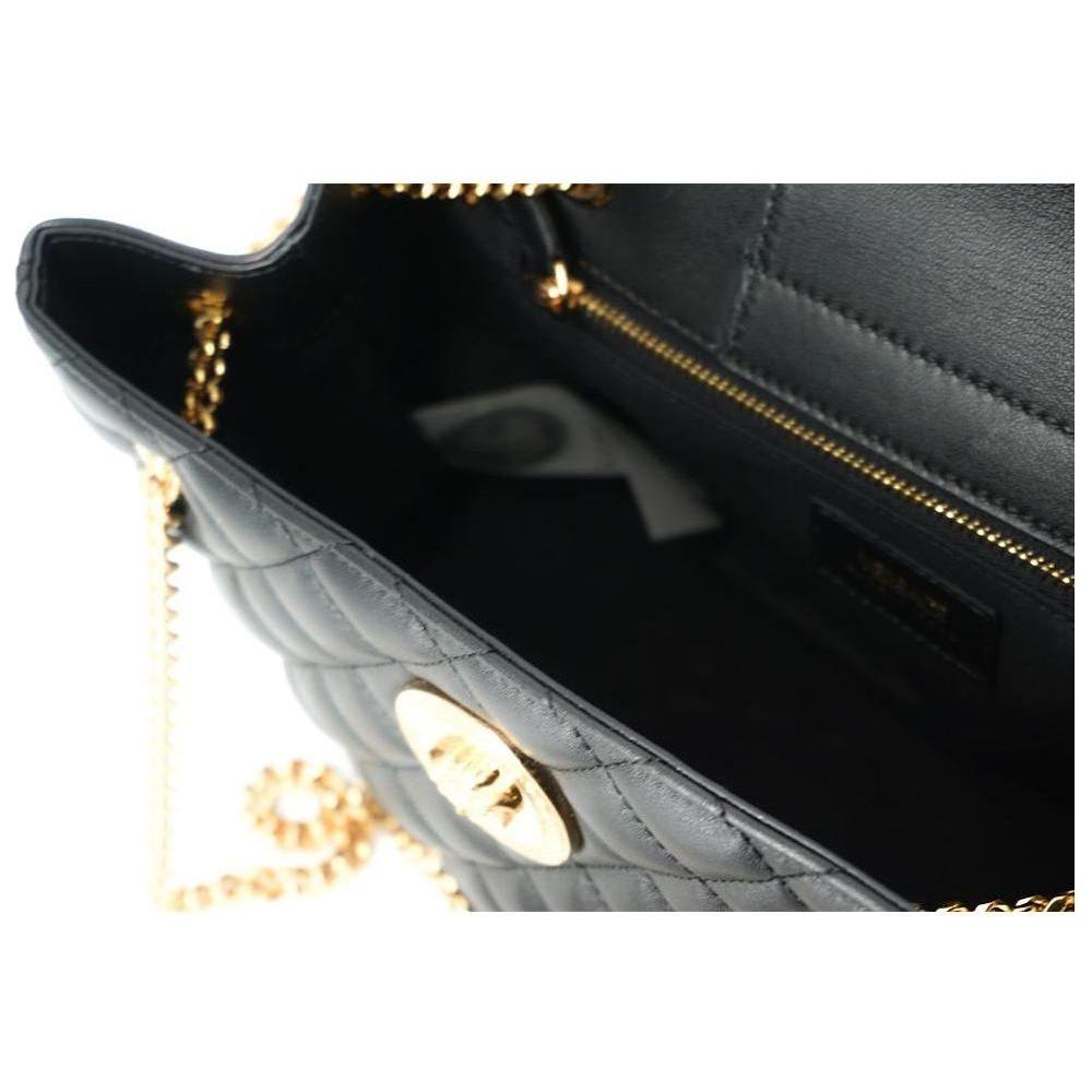 Luxour, Versace Elegant Quilted Nappa Leather Tote Bag, 