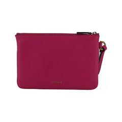 Luxour, Versace Elegant Pink Leather Pouch Clutch, 