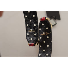 Luxour, Dolce & Gabbana Elegant Red Python Leather Shoulder Strap, 