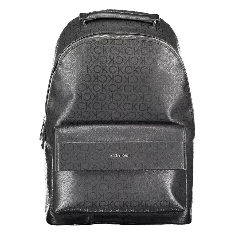 Luxour, Calvin Klein Black Polyester Men Backpack, 
