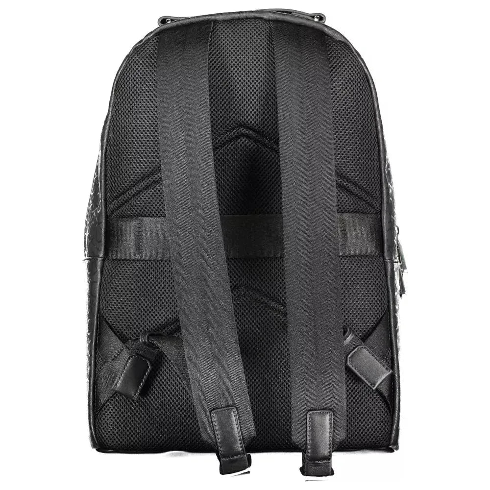 Luxour, Calvin Klein Black Polyester Men Backpack, 