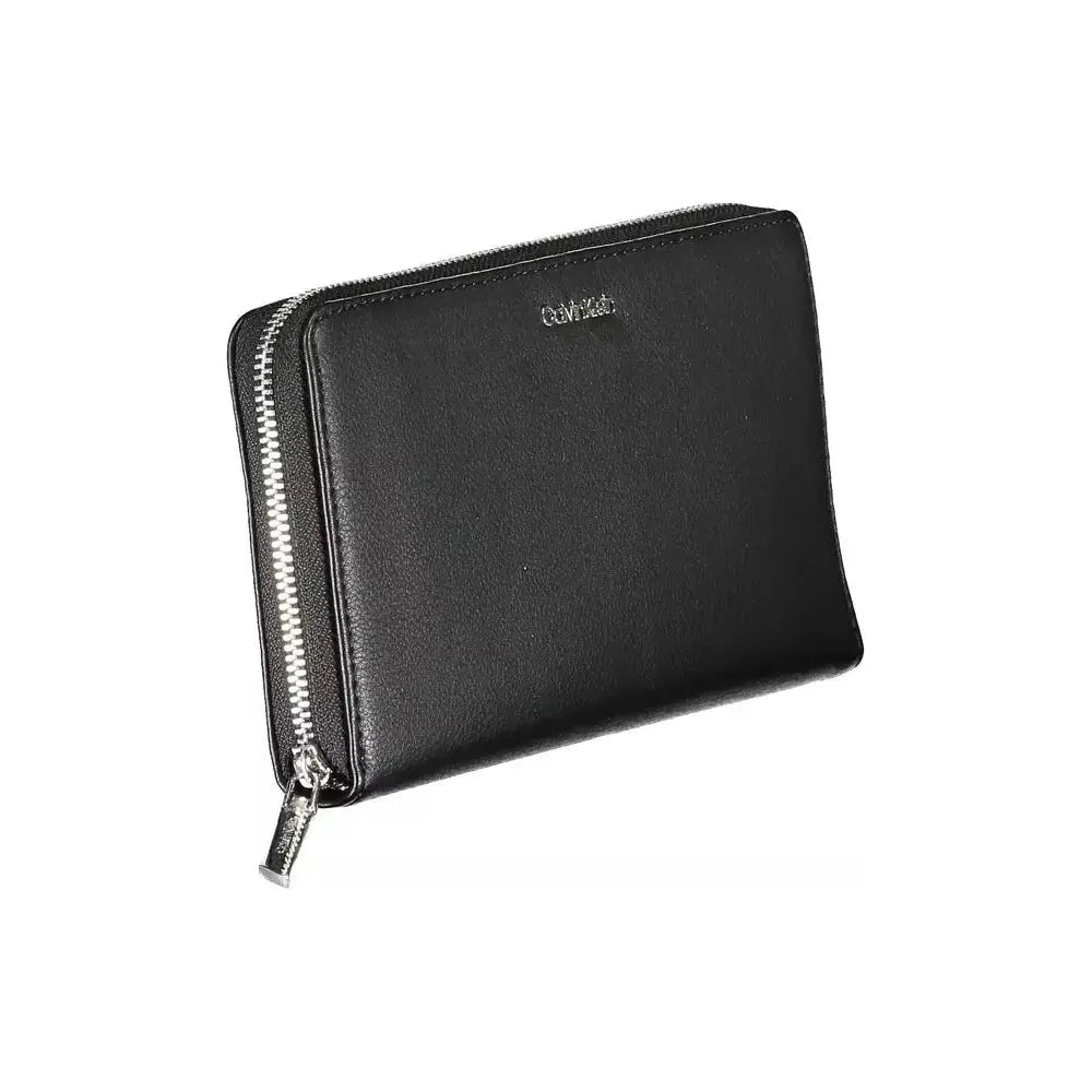 Luxour, Calvin Klein Black Polyethylene Women Wallet, 