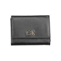 Luxour, Calvin Klein Black Polyethylene Women Wallet, 
