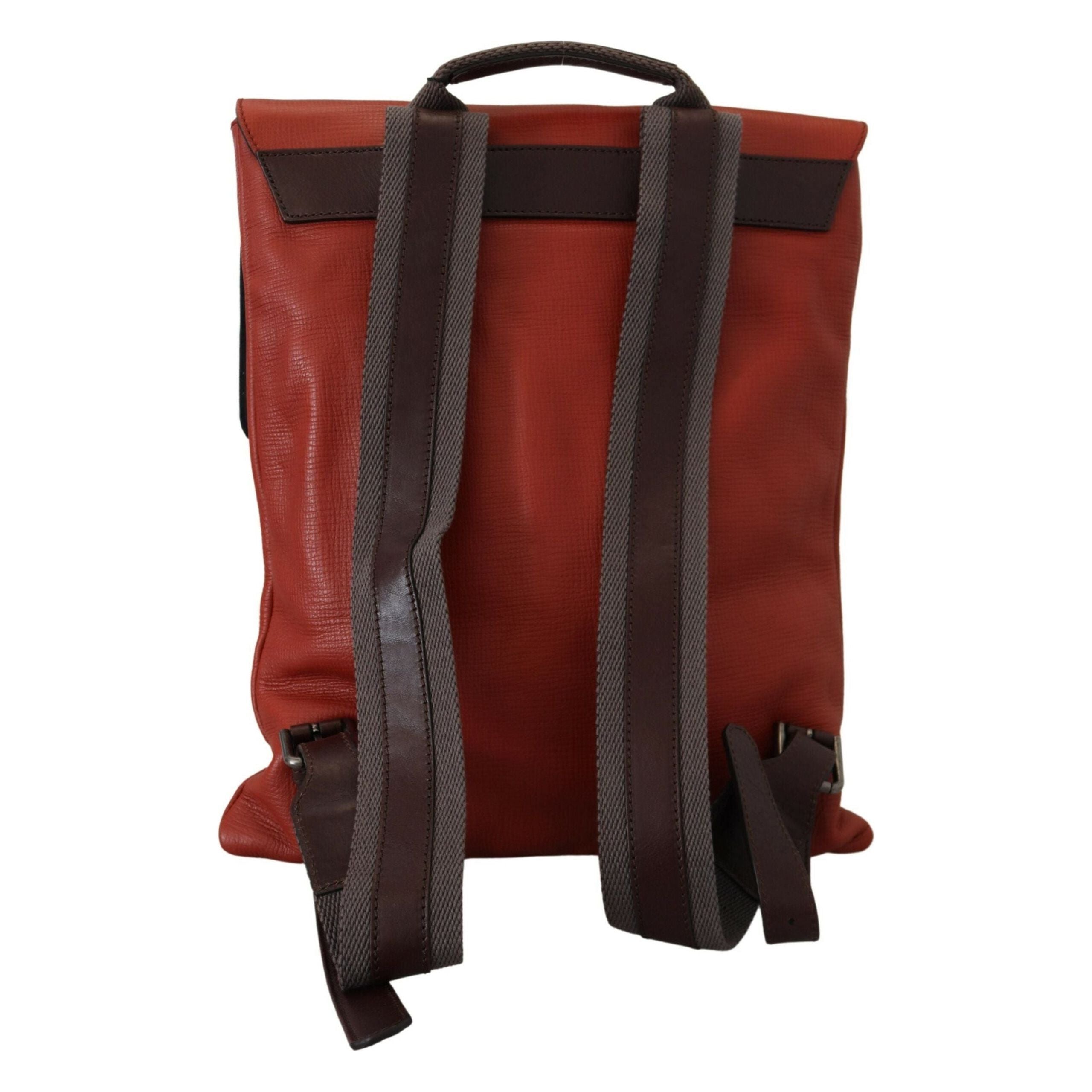 Luxour, Dolce & Gabbana Elegant Calfskin Leather Backpack in Orange, 