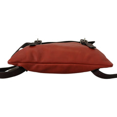 Luxour, Dolce & Gabbana Elegant Calfskin Leather Backpack in Orange, 