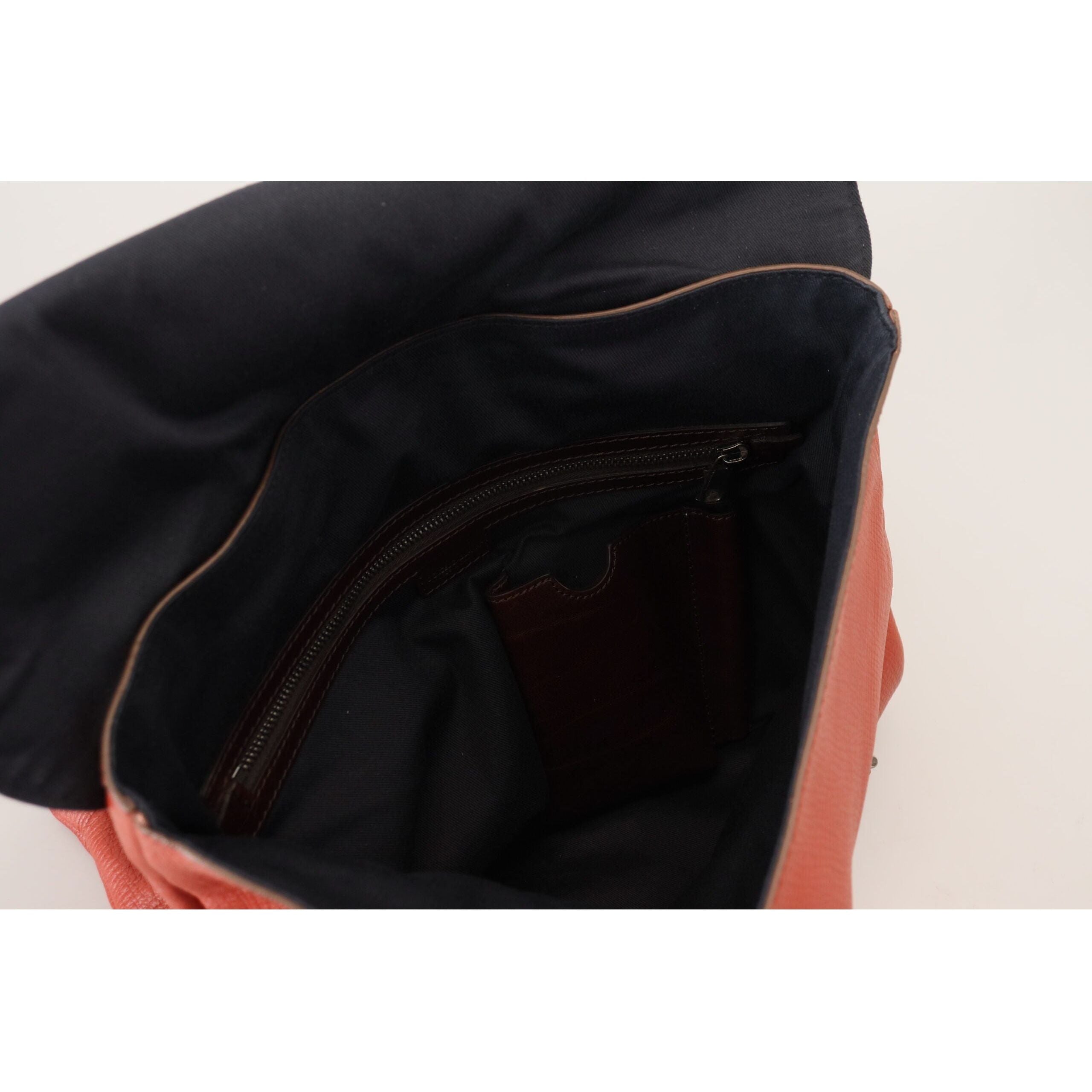 Luxour, Dolce & Gabbana Elegant Calfskin Leather Backpack in Orange, 