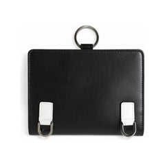 Luxour, Dolce & Gabbana Elegant Black Leather Crystal Card Holder Wallet, 