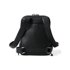 Luxour, Dolce & Gabbana Chic Black Calf Leather Small Backpack, 