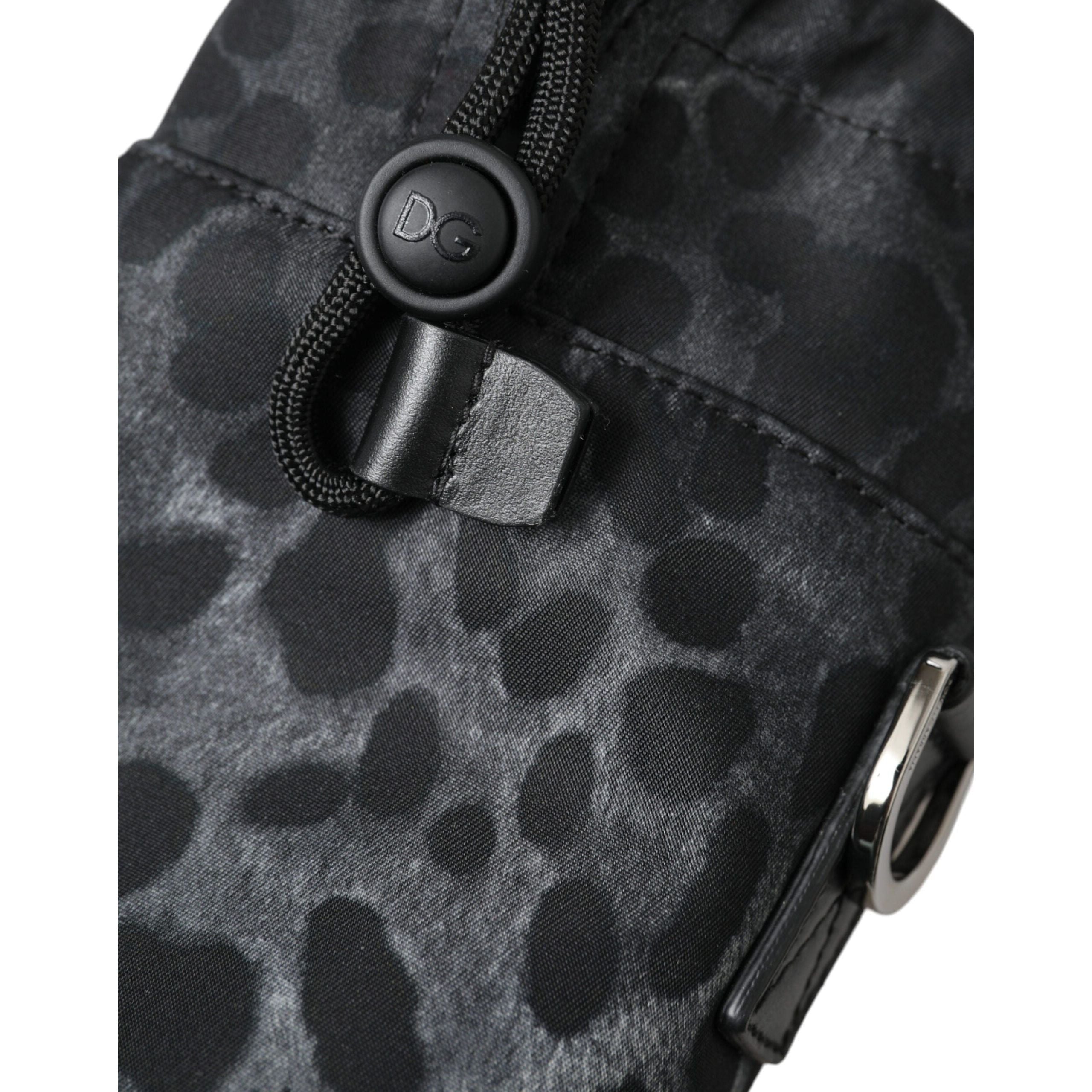 Luxour, Dolce & Gabbana Chic Leopard Print Round Bottle Cage, 