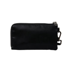 Luxour, Dolce & Gabbana Elegant Black Nylon & Leather Pouch, 