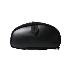 Luxour, Dolce & Gabbana Elegant Tricot Wool-Blend Backpack in Black, 
