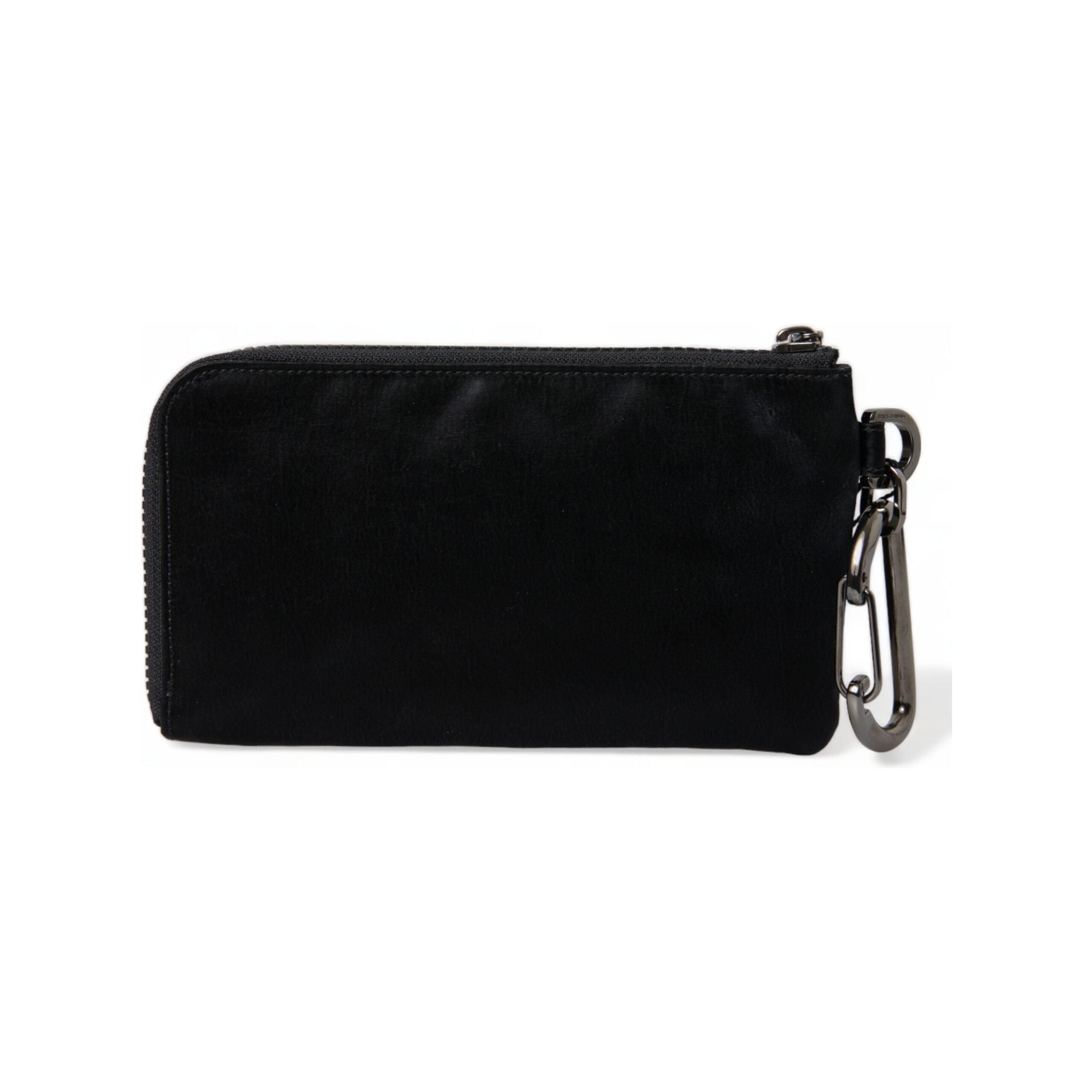 Luxour, Dolce & Gabbana Chic Nylon-Leather Designer Pouch, 