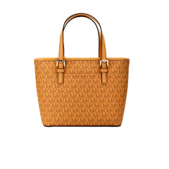 Luxour, Michael Kors Jet Set Cider PVC Leather XS Carryall Top Zip Tote Bag Purse, 