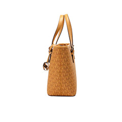 Luxour, Michael Kors Jet Set Cider PVC Leather XS Carryall Top Zip Tote Bag Purse, 