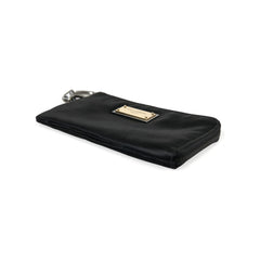 Luxour, Dolce & Gabbana Sleek Designer Nylon-Leather Pouch in Black, 