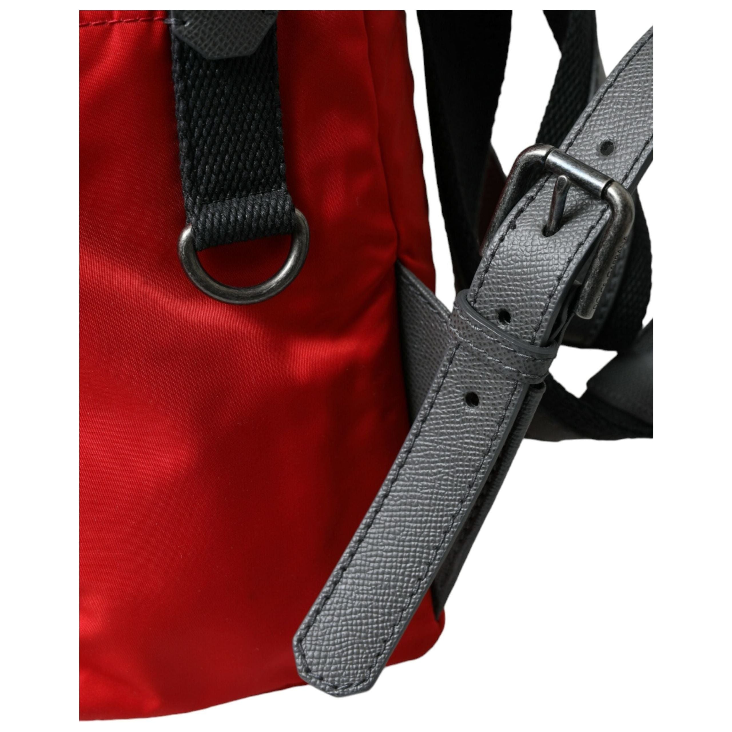 Luxour, Dolce & Gabbana Elegant Red Nylon-Leather Backpack, 