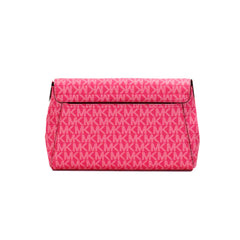 Luxour, Michael Kors Jet Set Medium Electric Pink Convertible Pouchette Crossbody Bag, 