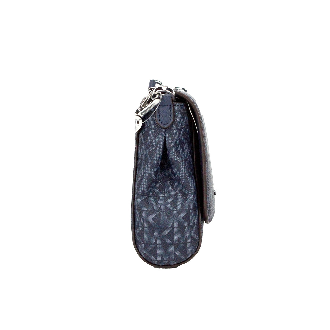 Luxour, Michael Kors Jet Set Medium Navy Blue PVC Convertible Pouchette Crossbody Bag, 