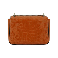 Luxour, Jimmy Choo Amber Orange Leather Shoulder Bag, 