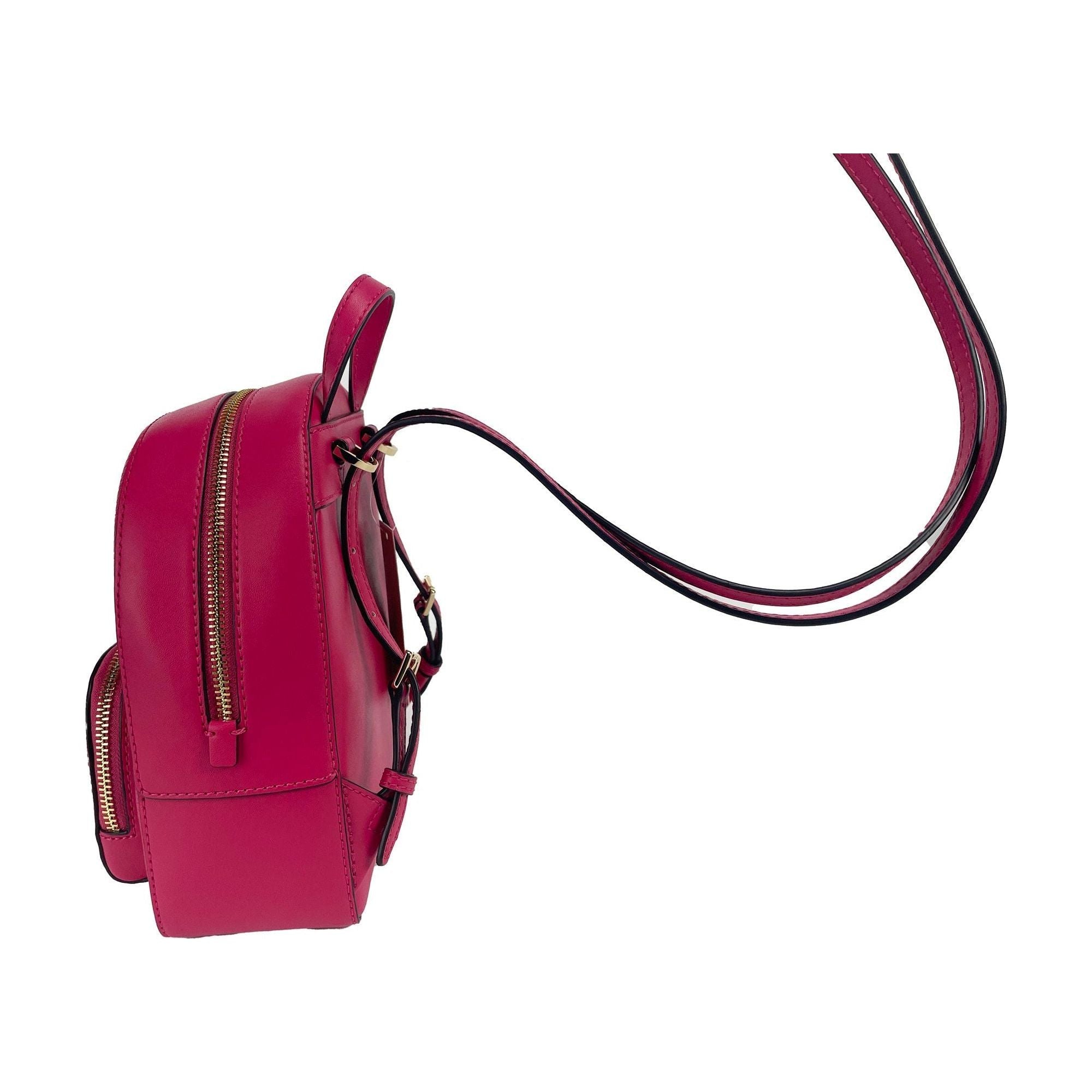 Luxour, Michael Kors Jaycee Mini XS Pebbled Leather Zip Pocket Backpack Bag, 