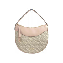 Luxour, Michael Kors Large Dover Half Moon Crossbody Bag Purse Powder Blush Multi, 