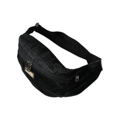 Luxour, Dolce & Gabbana Black Nylon Logo Plaque Belt Waist Fanny Pack Bag, 
