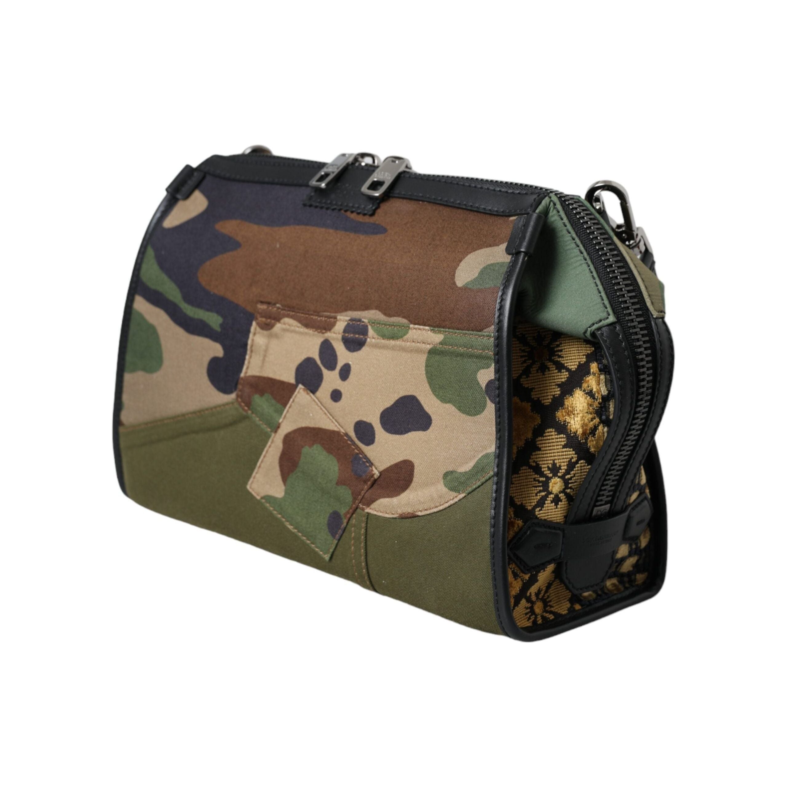 Luxour, Dolce & Gabbana Multicolor Camouflage Patchwork Crossbody Bag, 