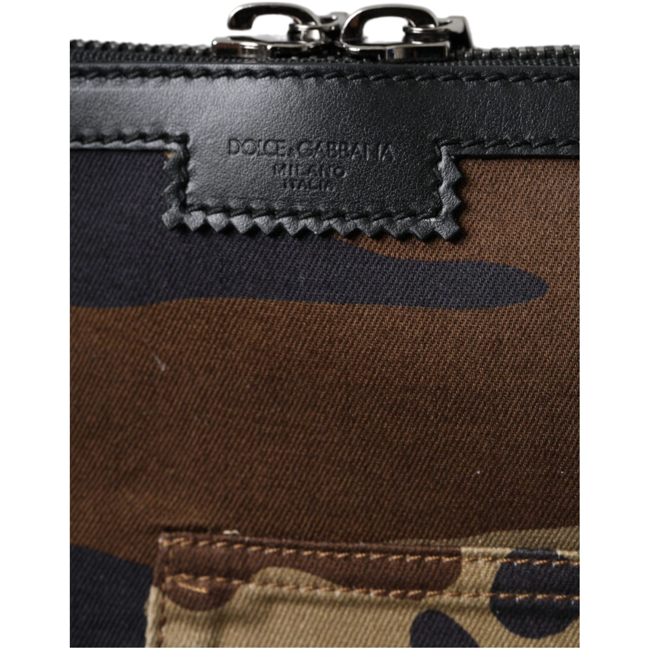 Luxour, Dolce & Gabbana Multicolor Camouflage Patchwork Crossbody Bag, 