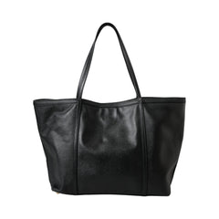 Luxour, Dolce & Gabbana Black Leather Miss Escape Shopping Tote Women Bag, 