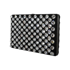 Luxour, Dolce & Gabbana Black Velvet Crystal Clutch Evening Party Purse Bag, 