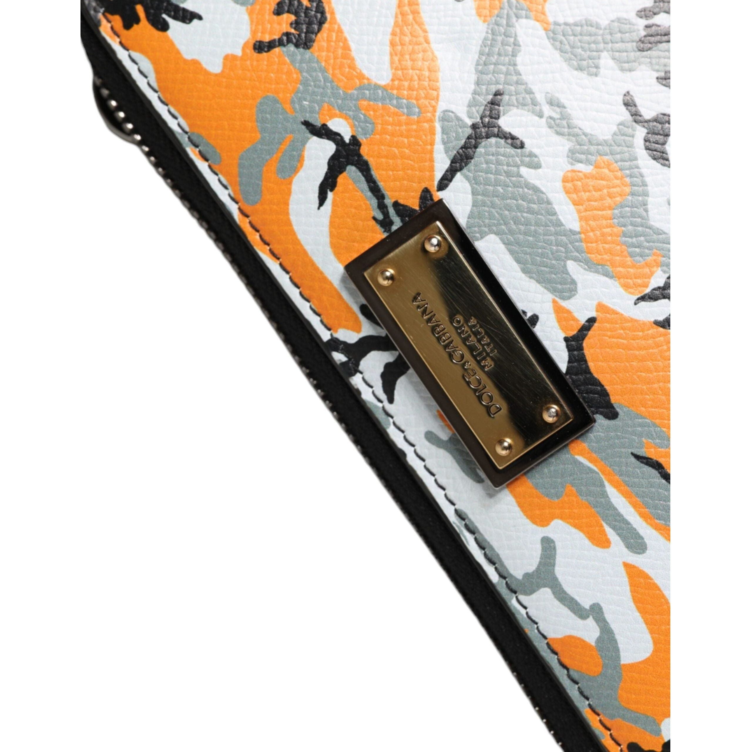 Luxour, Dolce & Gabbana Multicolor Camouflage Leather Purse Cross Body Bag, 