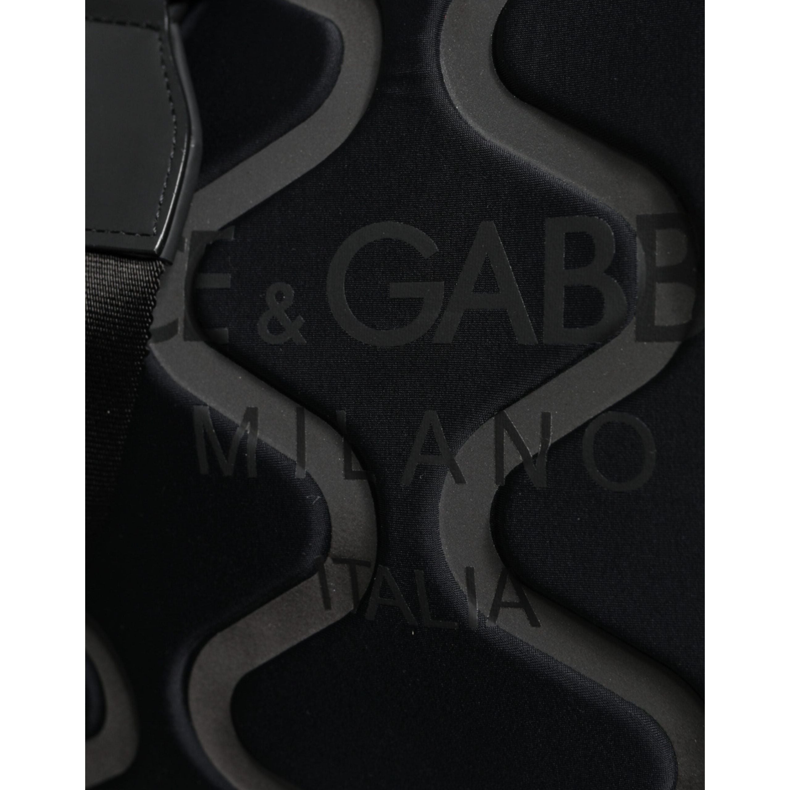 Luxour, Dolce & Gabbana Black Neoprene Logo Sport Gym Duffel Shoulder Bag, 