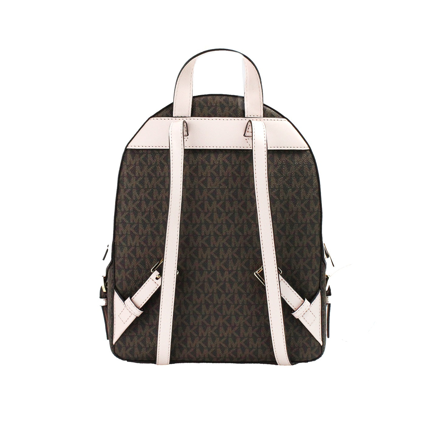 Luxour, Michael Kors Jaycee Medium Brown Powder Blush PVC Backpack, 