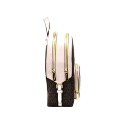 Luxour, Michael Kors Jaycee Medium Brown Powder Blush PVC Backpack, 