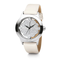 Luxour, Folli Follie White Leather Watch, 