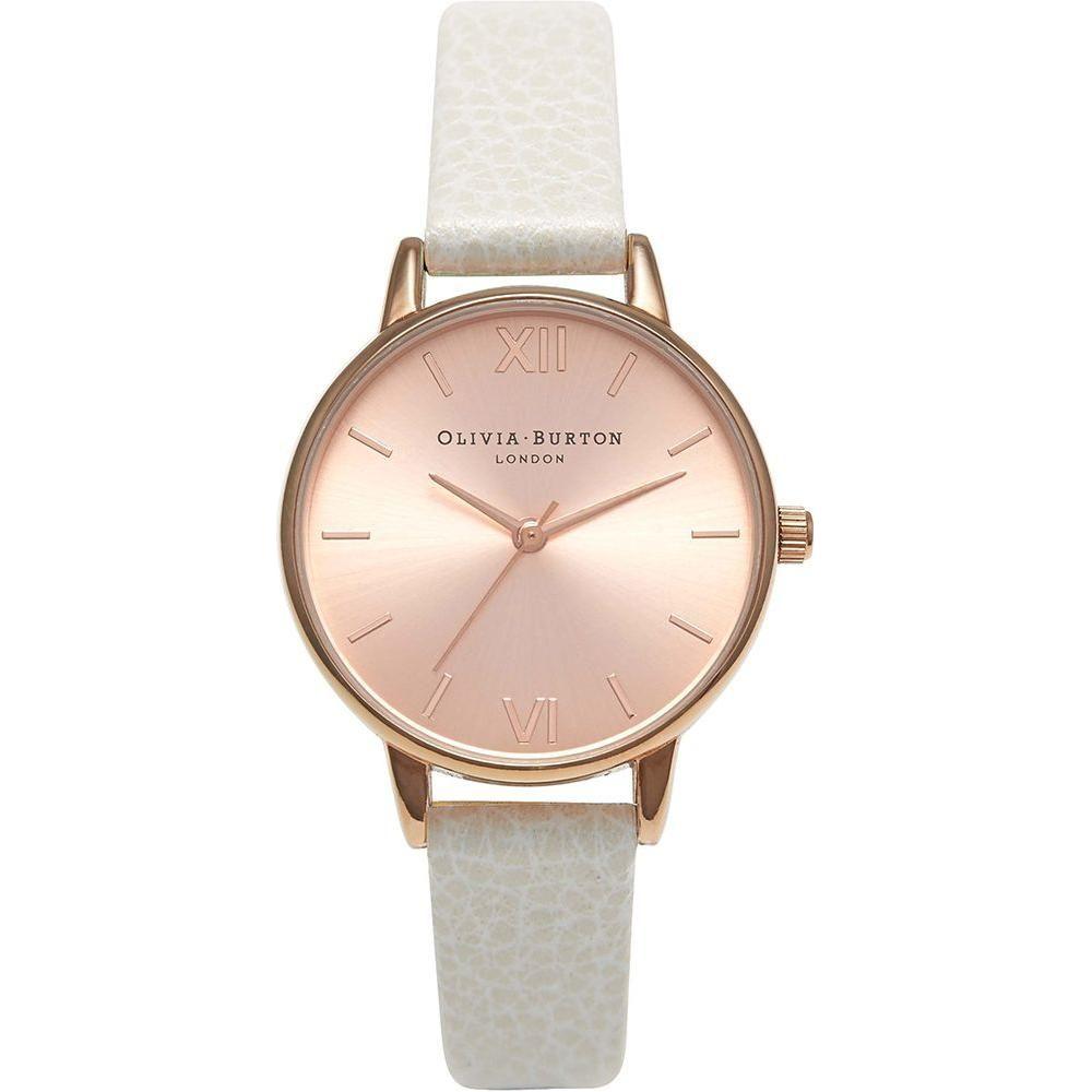 Luxour, Olivia Burton White Leather Watch, 