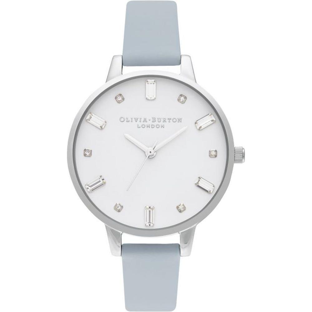 Luxour, Olivia Burton Blue Synthetic Leather Watch, 